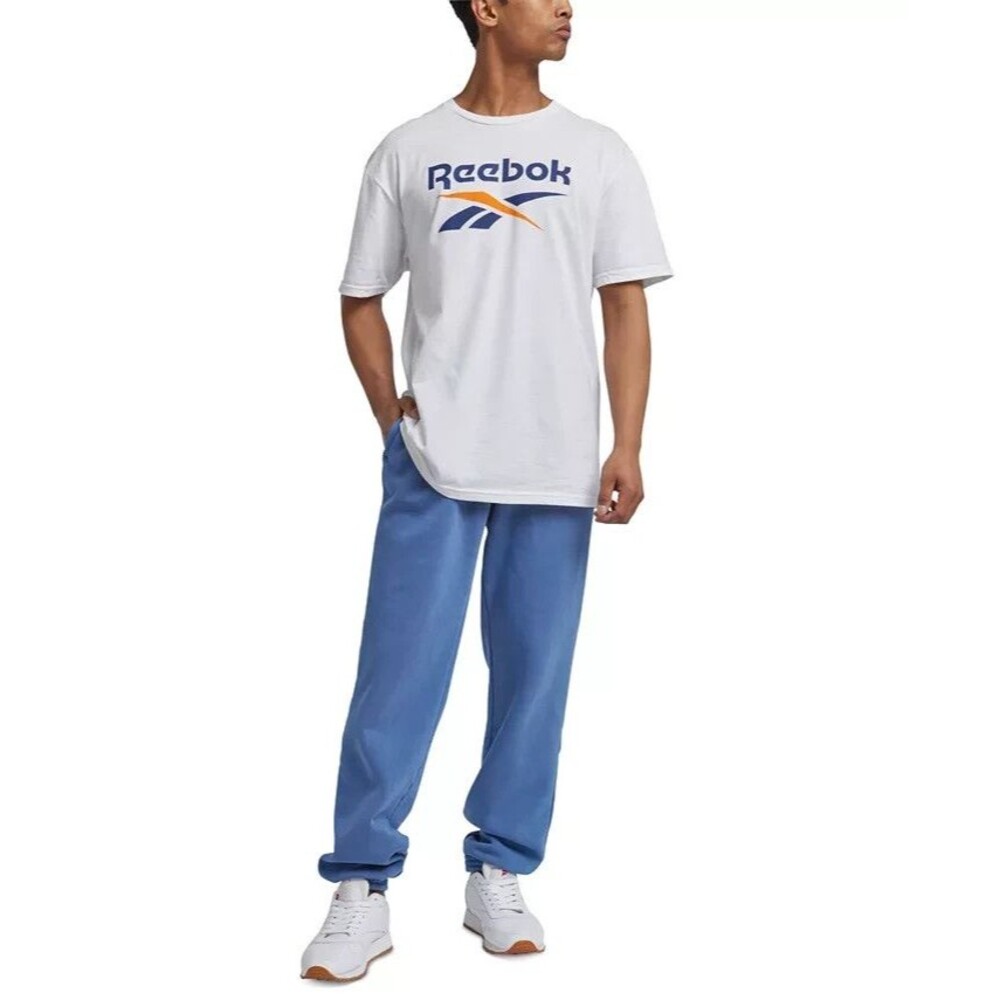 Reebok Men's Spinster Classic Logo Graphic Cotton Short Sleeve T-Shirt XL - Picture 2 of 4